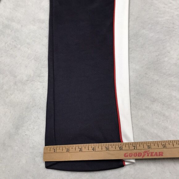 NWT RON DORFF Track Pants Men M (32x32) Navy Blue White Racing Stripe Zip Fly - Picture 12 of 16